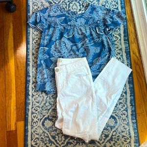 Gap kids short sleeve floral top